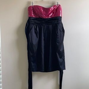 Pink sequin party dress